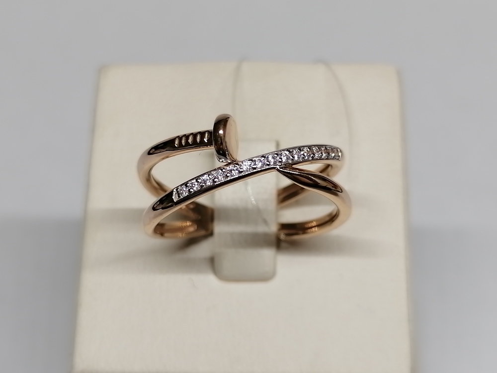 К13214825 КОЛЬЦО С КАМНЯМИ (Au 585)