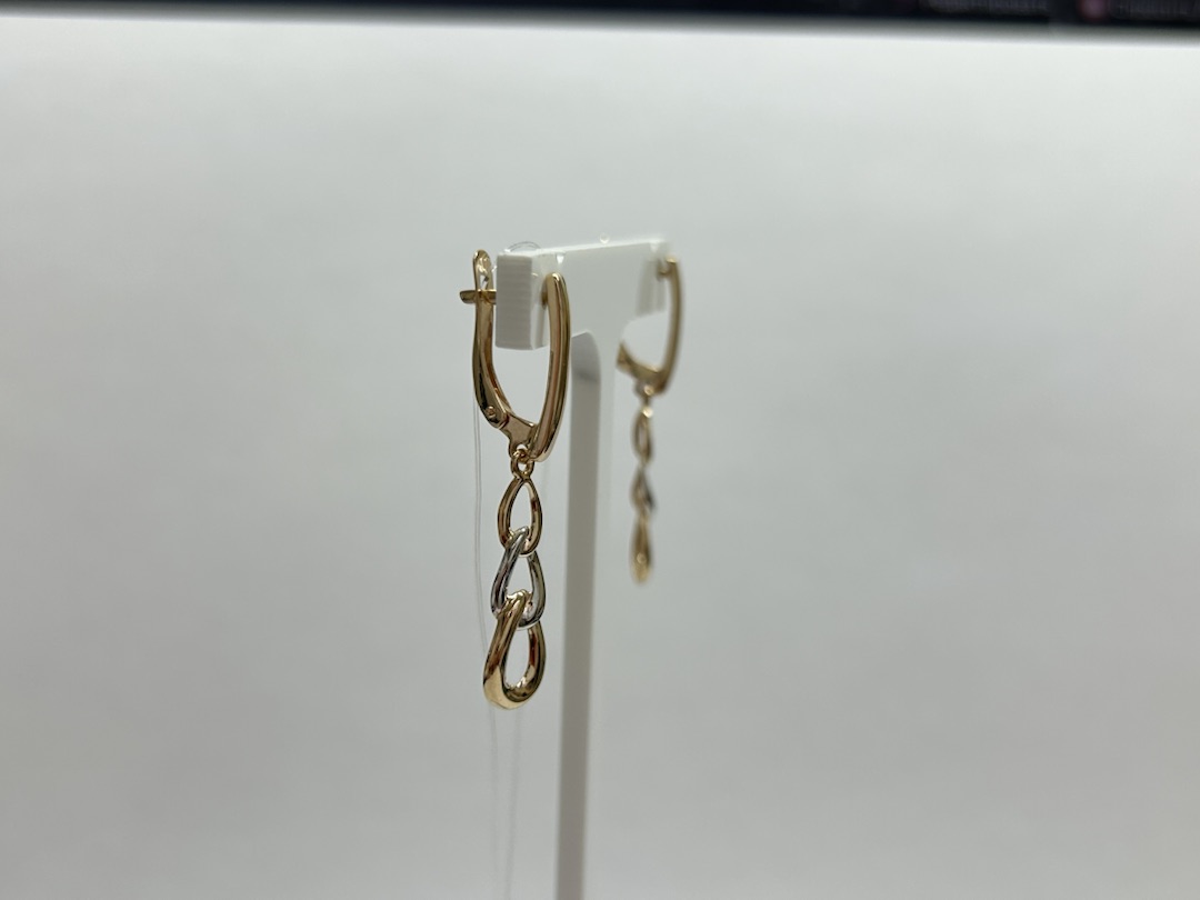 СЕРЬГИ БЕЗ КАМНЯ (Au 585)