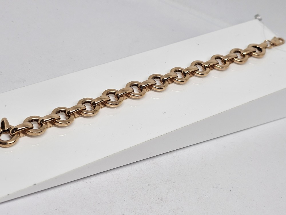 БРАСЛЕТ ПУСТОТЕЛЫЙ Якорное (Au 585)