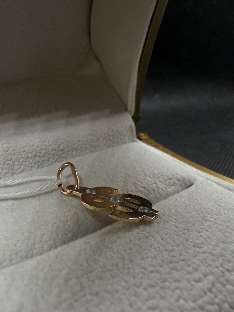 ПОДКМИ585 ПОДВЕСКА С КАМНЯМИ (Au 585)