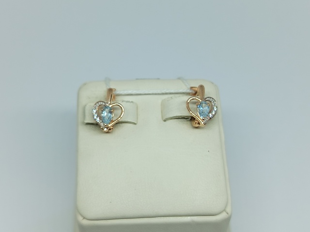 СЕРЬГИ С КАМНЯМИ (Au 585)