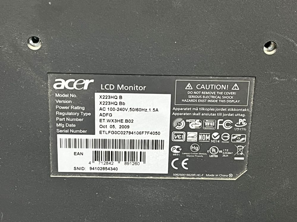 Монитор Acer X223HQB