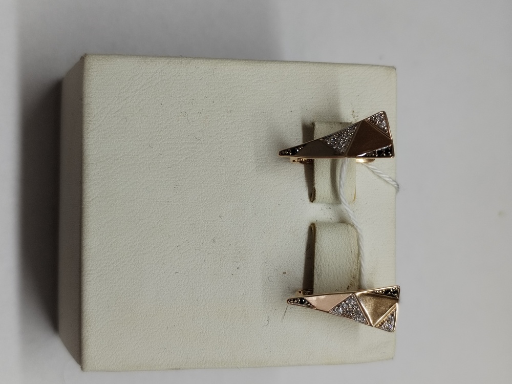 СКМИ585 СЕРЬГИ С КАМНЯМИ (Au 585)