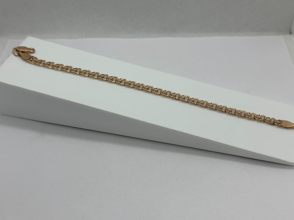 БРАСЛЕТ ПУСТОТЕЛЫЙ Бисмарк (Au 585)