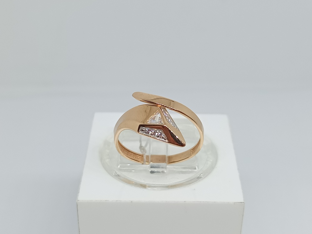 КОЛЬЦО С КАМНЯМИ (Au 585)