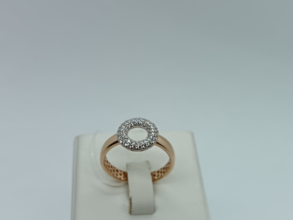 КОЛЬЦО С КАМНЯМИ (Au 585)