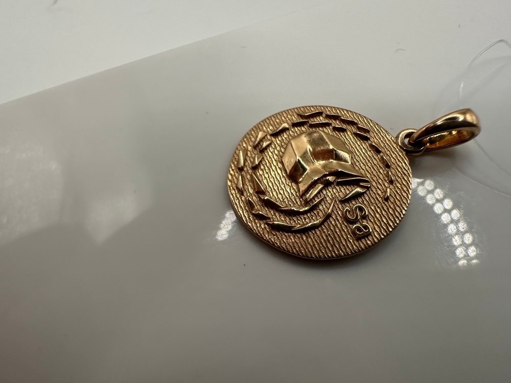 ПОДВЕСКА ЗНАК ЗОДИАКА ВОДОЛЕЙ (Au 585)