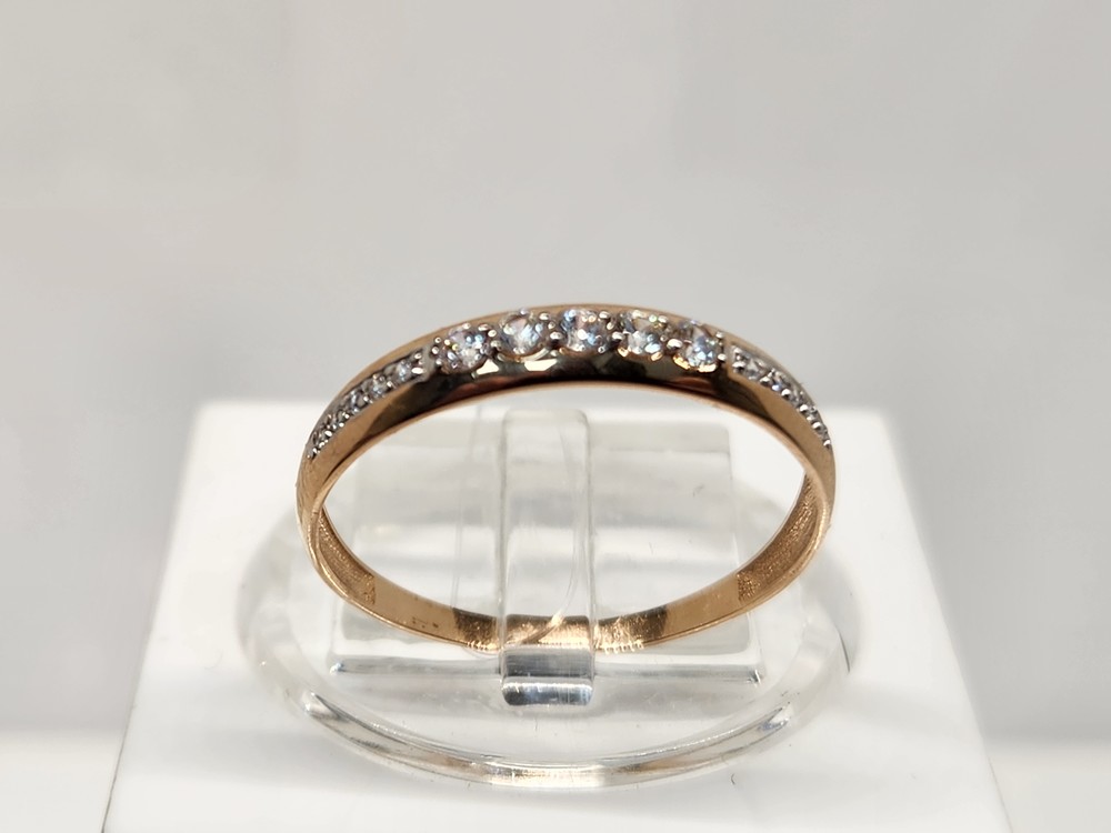 КОЛЬЦО С КАМНЯМИ (Au 585)