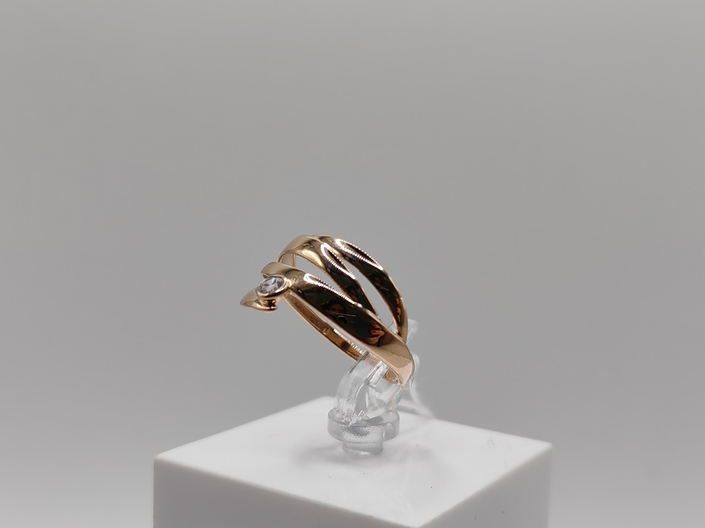 КОЛКМ585 КОЛЬЦО С КАМНЕМ (Au 585)