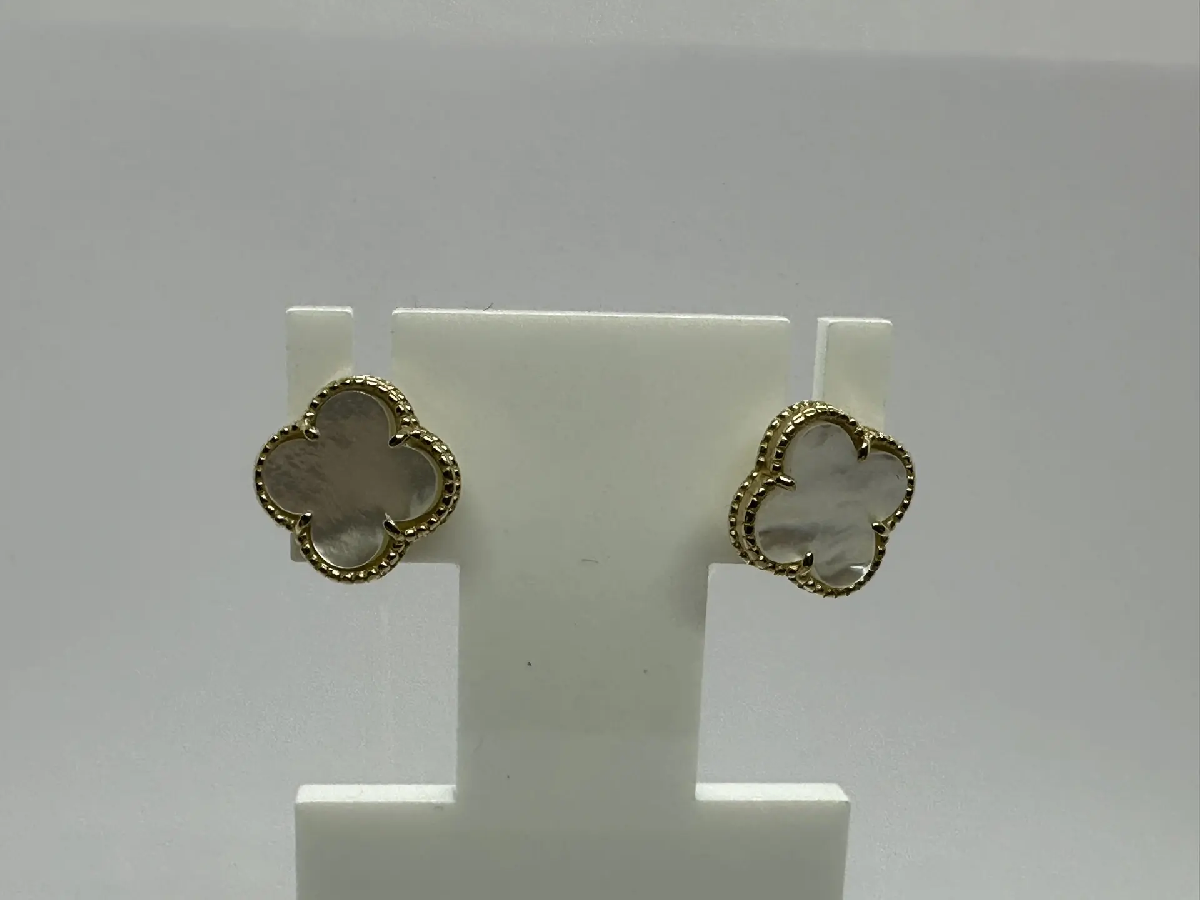 СЕРЬГИ ПУСЕТЫ, Перламутр (Au 585)