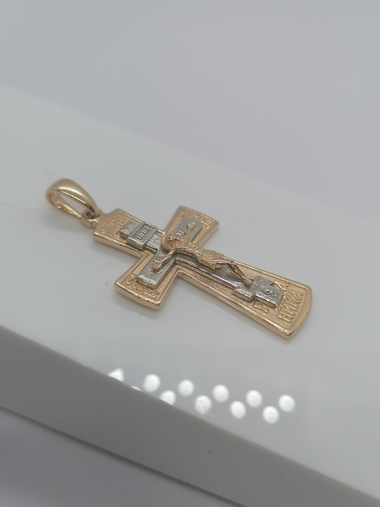 ПОДВЕСКА КРЕСТ без камня (Au 585)