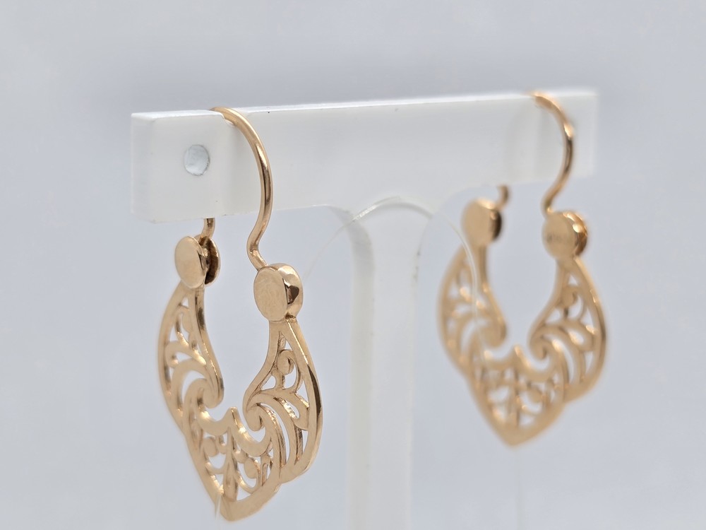 2674 СЕРЬГИ КАЛАЧИ без камня (Au 585)