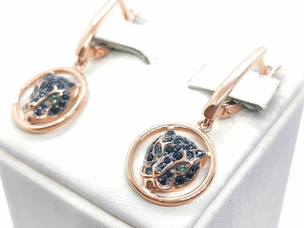 СЕРЬГИ С КАМНЯМИ (Au 585)