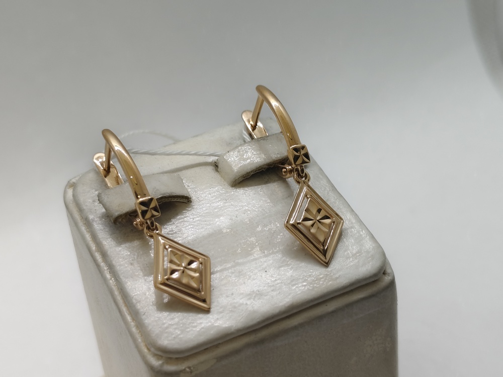 СЕРЬГИ БЕЗ КАМНЯ (Au 585)