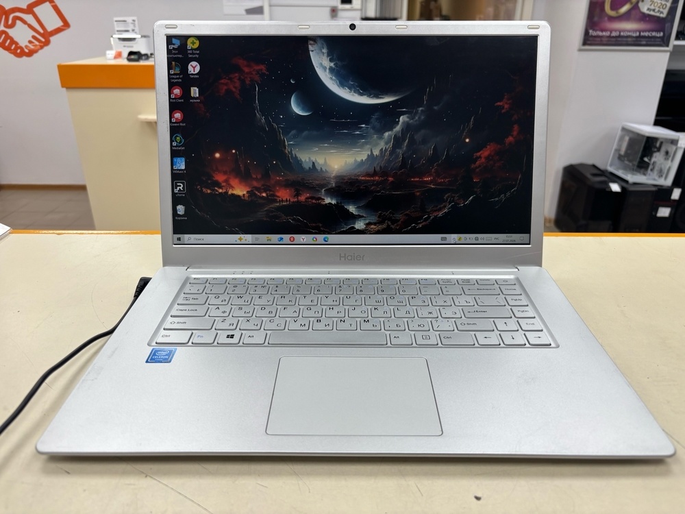 Ноутбук Haier; Celeron N4020, Intel UHD Graphics, 4 Гб, 120 Гб, Нет