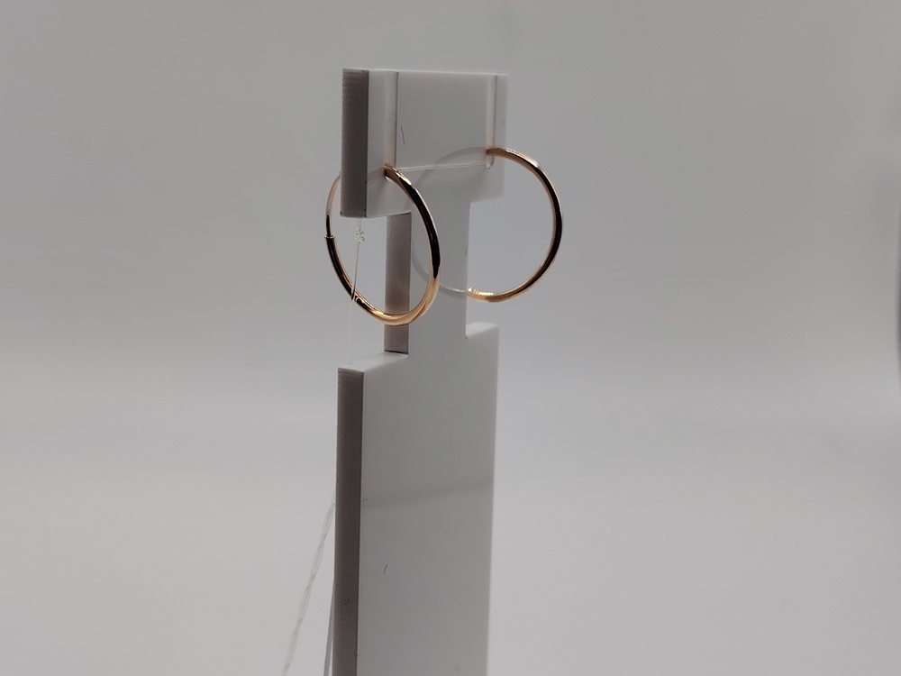 СЕРЬГИ КОНГО без камня (Au 585)