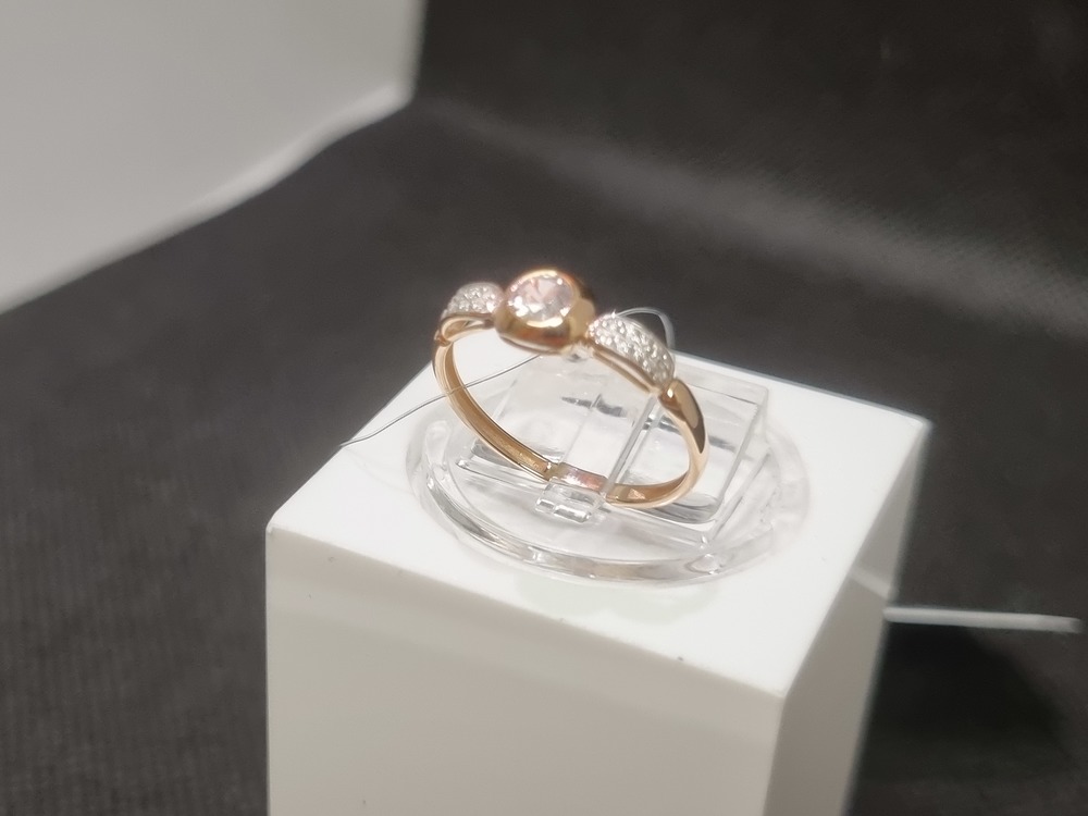 КОЛЬЦО С КАМНЯМИ (Au 585)