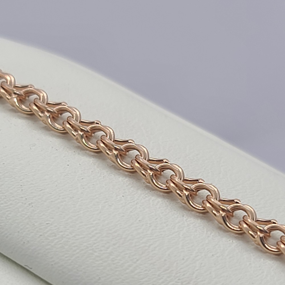 БРАСЛЕТ ПУСТОТЕЛЫЙ Бисмарк (Au 585)