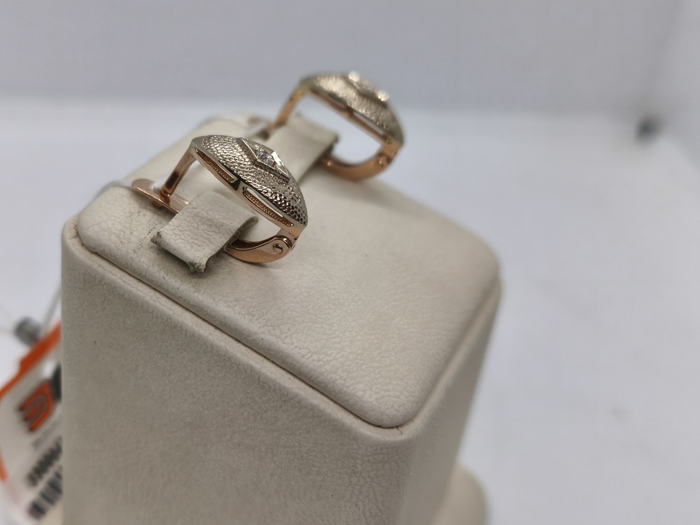 СЕРЬГИ С КАМНЕМ (Au 585)