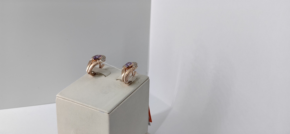 СЕРЬГИ С КАМНЯМИ (Au 585)