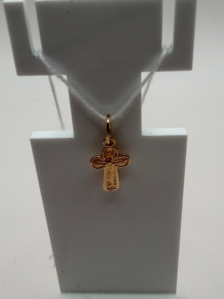 ПОДВЕСКА КРЕСТ БЕЗ КАМНЯ (Au 585)