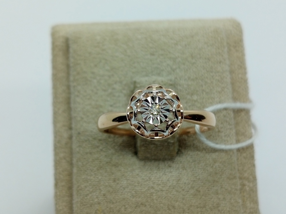 КОЛЬЦО БРИЛЛИАНТ Au 585