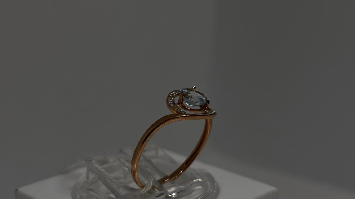 КОЛКМИ585 КОЛЬЦО С КАМНЯМИ (Au 585)