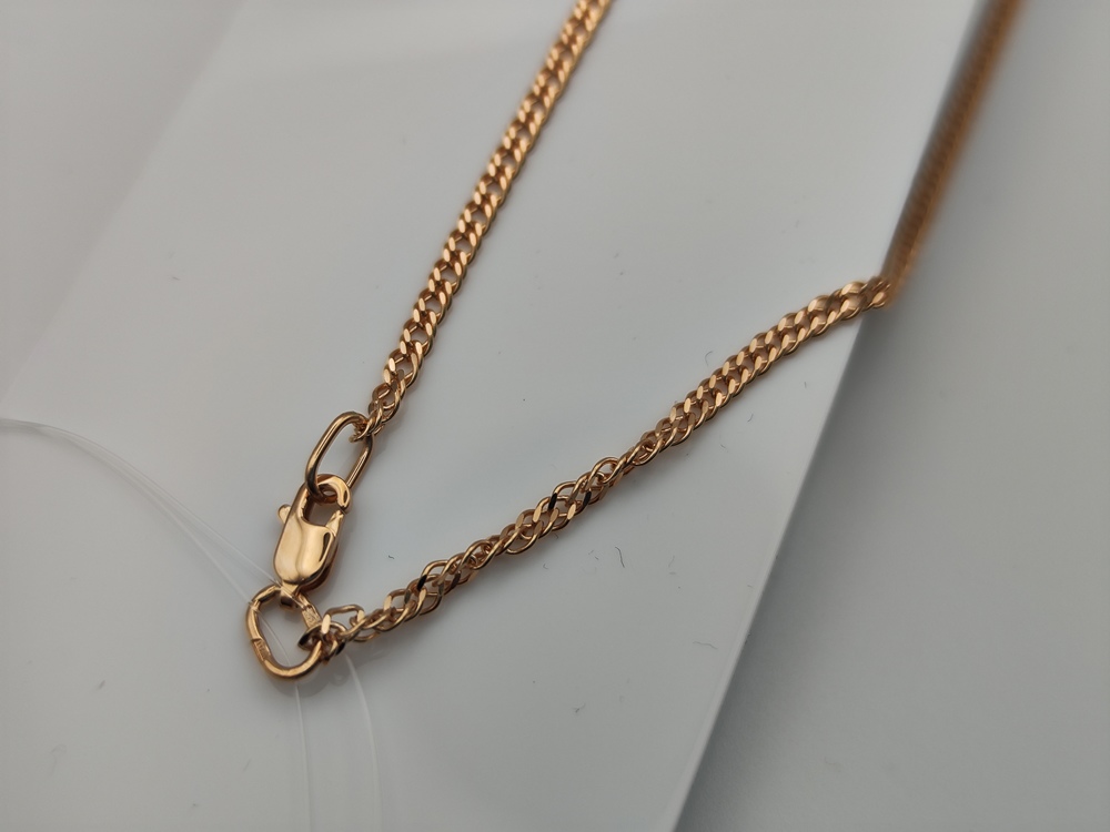 ЦЕПЬ ПОЛНОВЕСНАЯ Ромб двойной (Au 585)