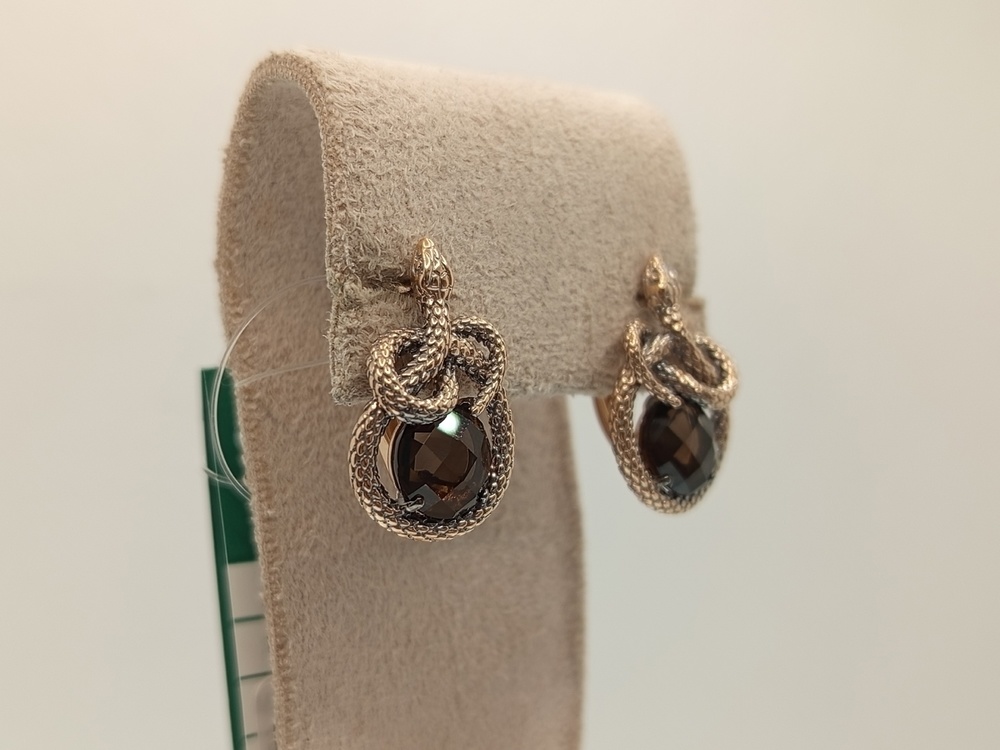 СЕРЬГИ РАУХ ТОПАЗ (Au 585)