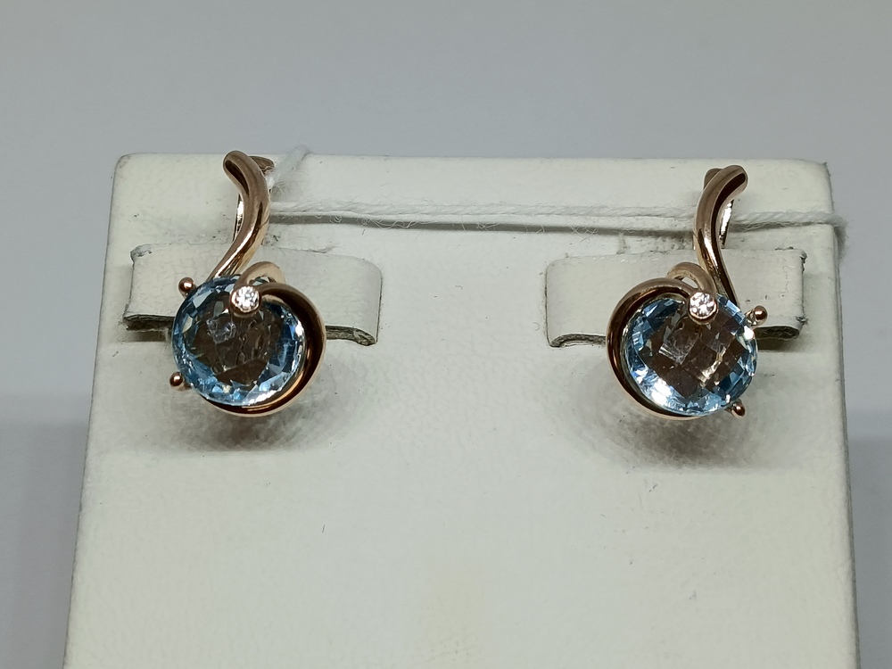 СЕРЬГИ С КАМНЯМИ (Au 585)