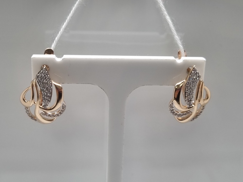 СЕРЬГИ С КАМНЯМИ (Au 585)