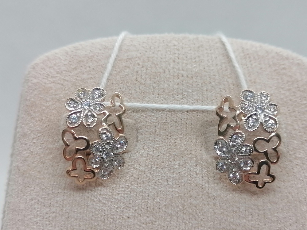 СЕРЬГИ С КАМНЯМИ (Au 585)