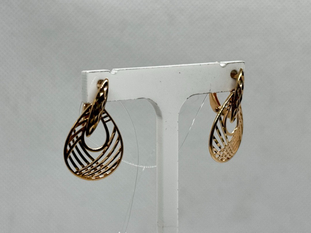 СЕРЬГИ БЕЗ КАМНЯ (Au 585)