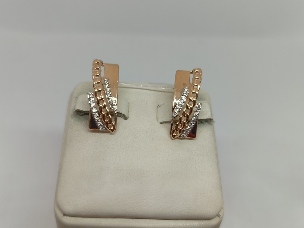 СЕРЬГИ С КАМНЯМИ (Au 585)