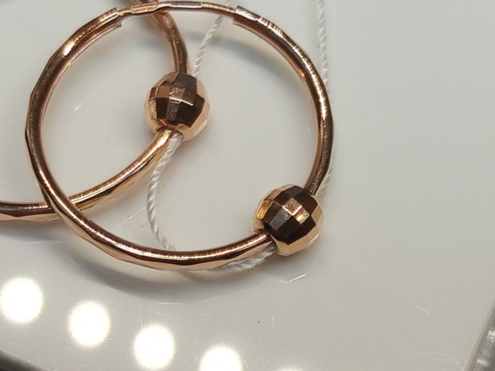 СКОН585 СЕРЬГИ КОНГО (Au 585)