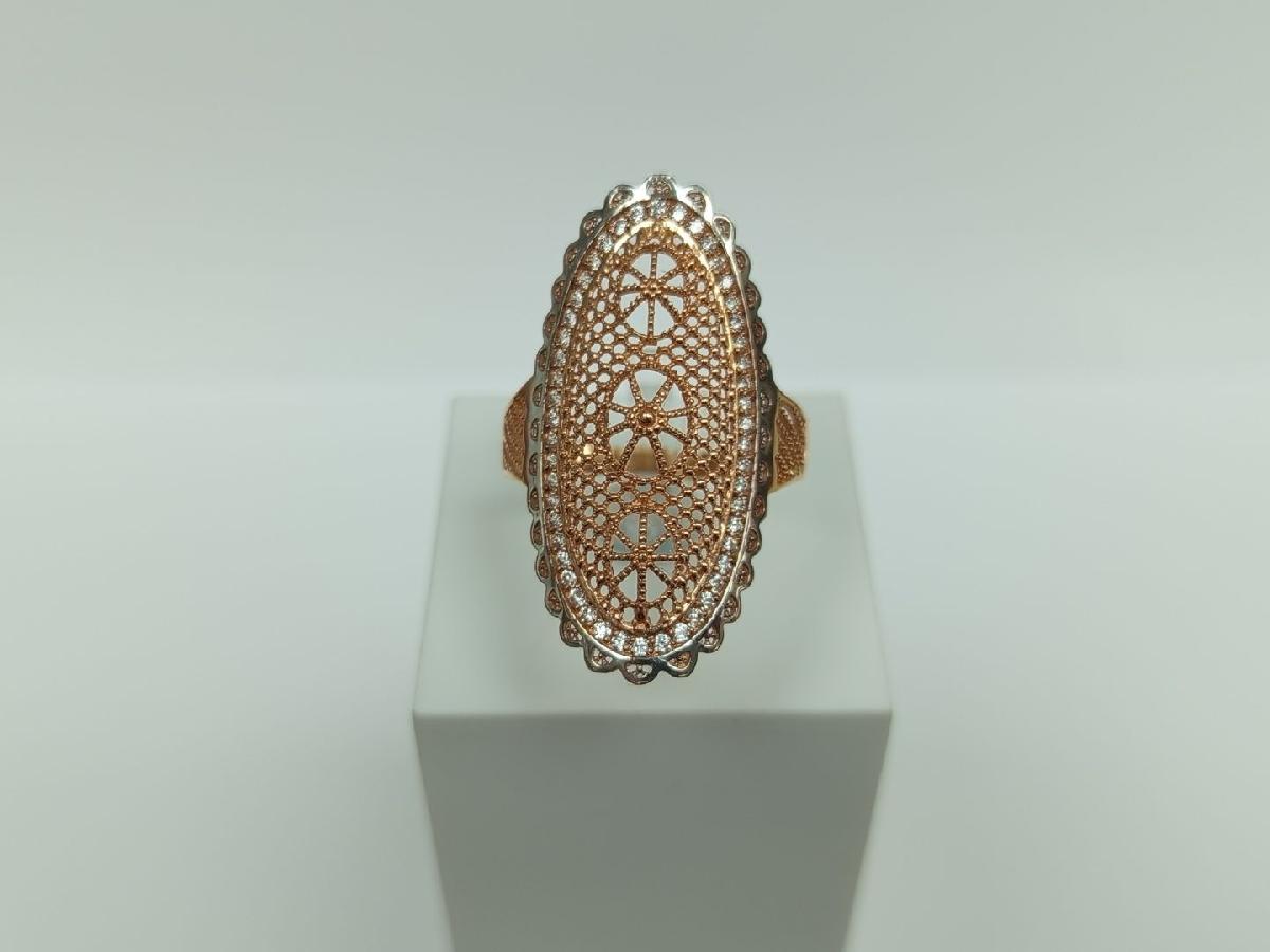 КОЛЬЦО С КАМНЯМИ (Au 585)