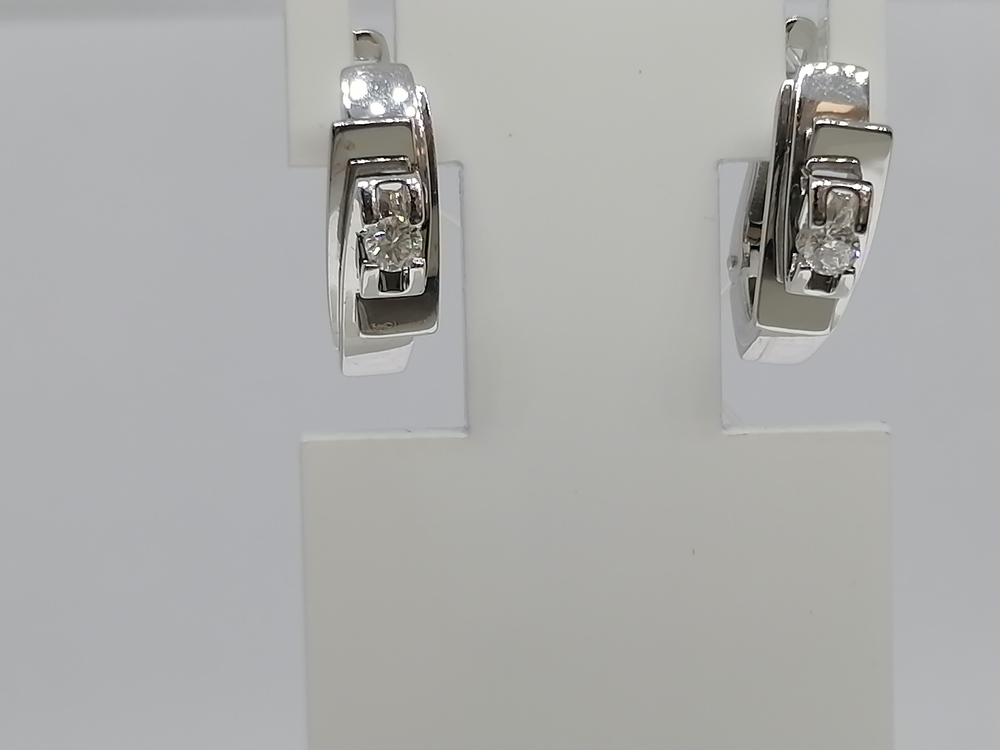 С1826-220 СЕРЬГИ БРИЛЛИАНТ (Au 585)