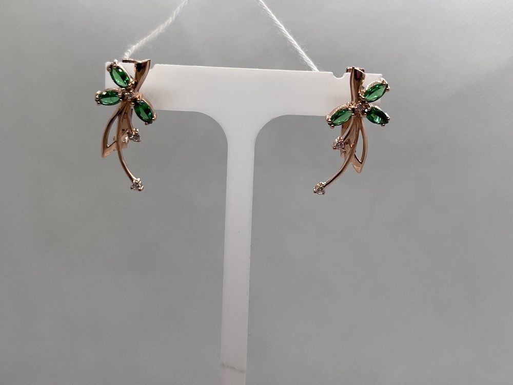 СЕРЬГИ С КАМНЯМИ (Au 585)