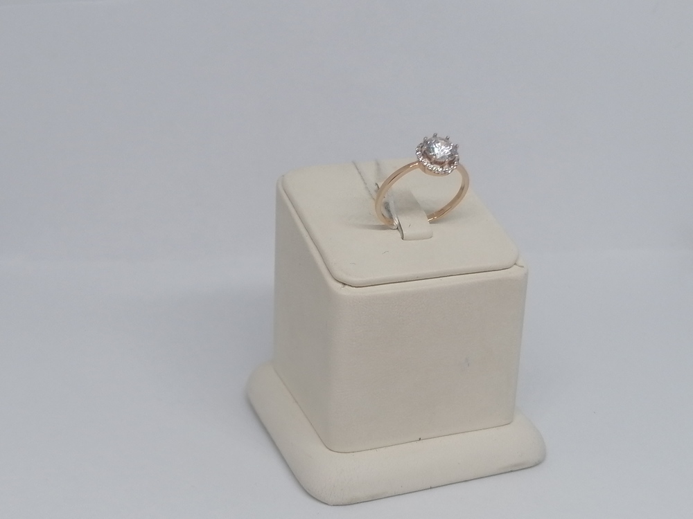 КОЛЬЦО С КАМНЯМИ (Au 585)