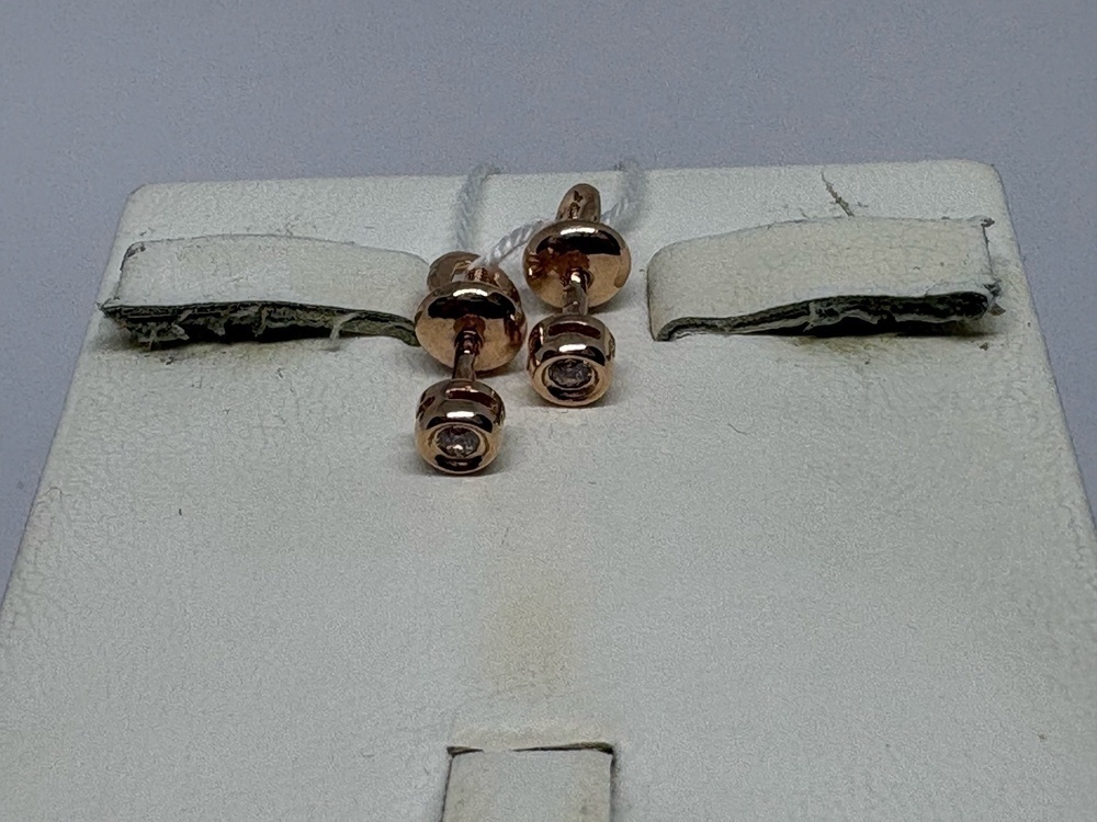 СПУС585 СЕРЬГИ ПУСЕТЫ (Au 585)