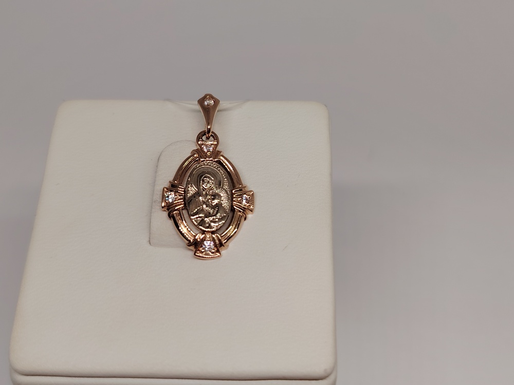 ПОДВЕСКА ИКОНА с камнями (Au 585)