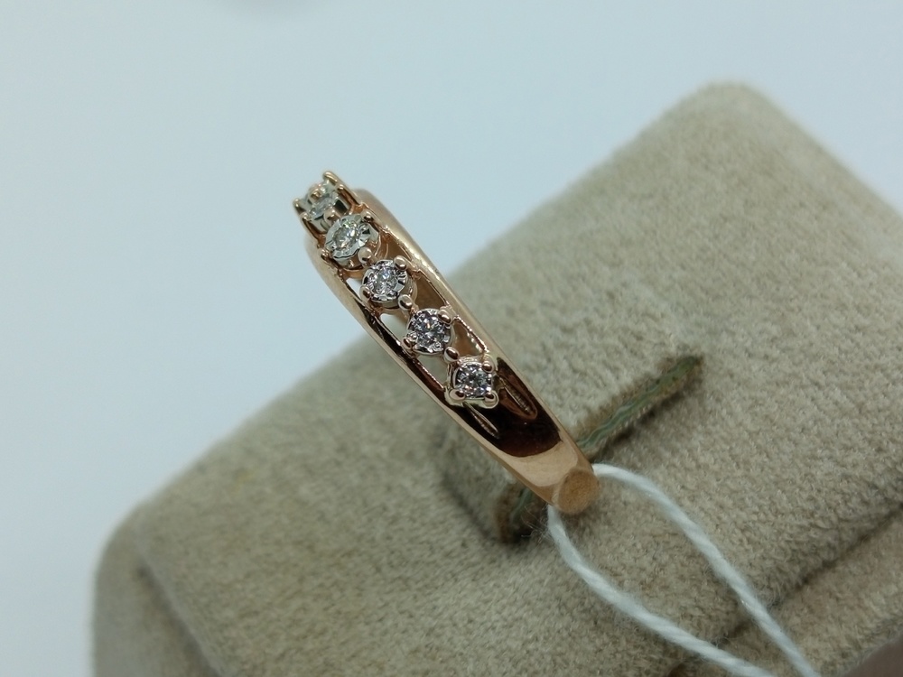 КОЛЬЦО БРИЛЛИАНТ Au 585