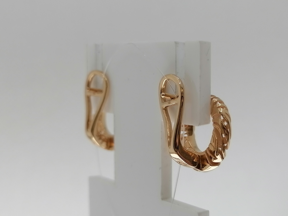 СЕРЬГИ БЕЗ КАМНЯ (Au 585)