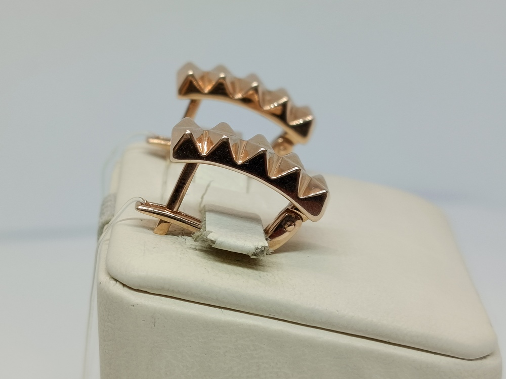 СЕРЬГИ БЕЗ КАМНЯ (Au 585)