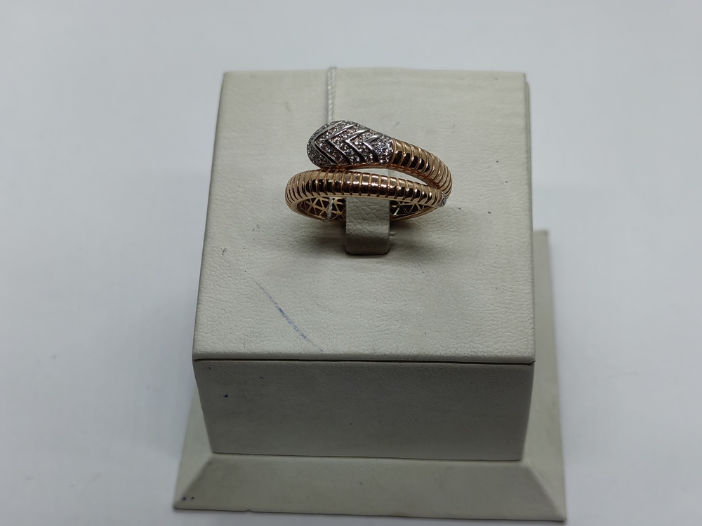 КОЛЬЦО С КАМНЯМИ (Au 585)