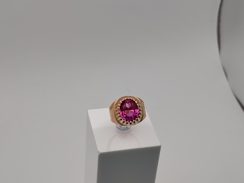 КОЛКМ583 КОЛЬЦО С КАМНЕМ (Au 583)