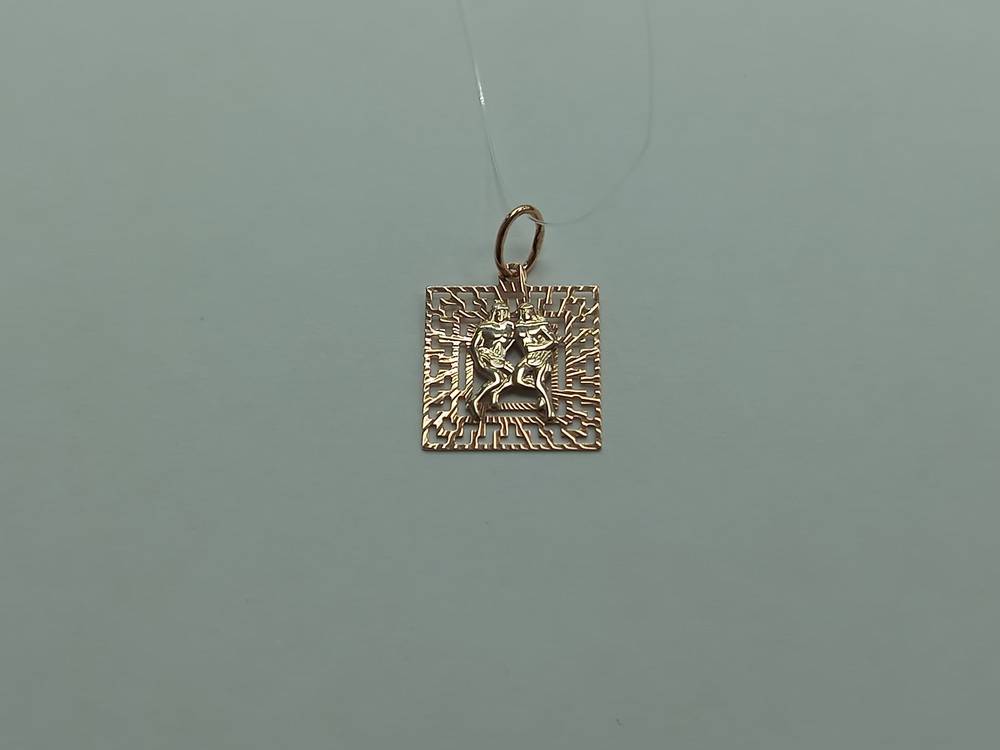 ПОДВЕСКА ЗНАК ЗОДИАКА БЛИЗНЕЦЫ (Au 585)