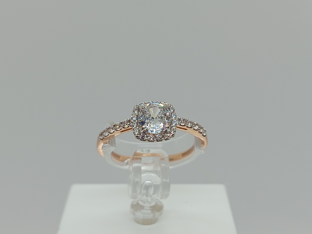 КОЛЬЦО С КАМНЯМИ (Au 585)