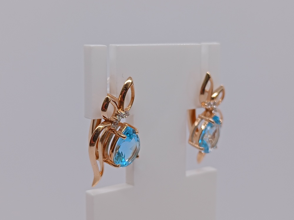 СЕРЬГИ С КАМНЯМИ (Au 585)