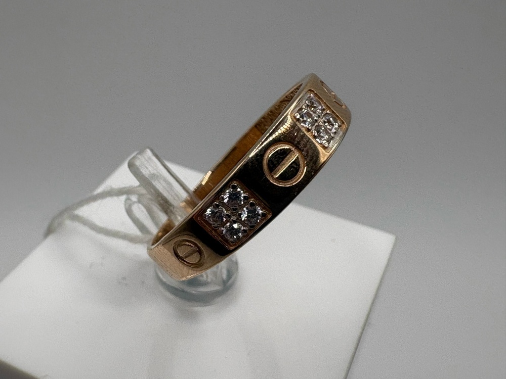 КОЛЬЦО С КАМНЯМИ (Au 585)
